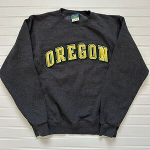 University of Oregon Ducks Crewneck Sweatshirt Champion Small Gray NCAA